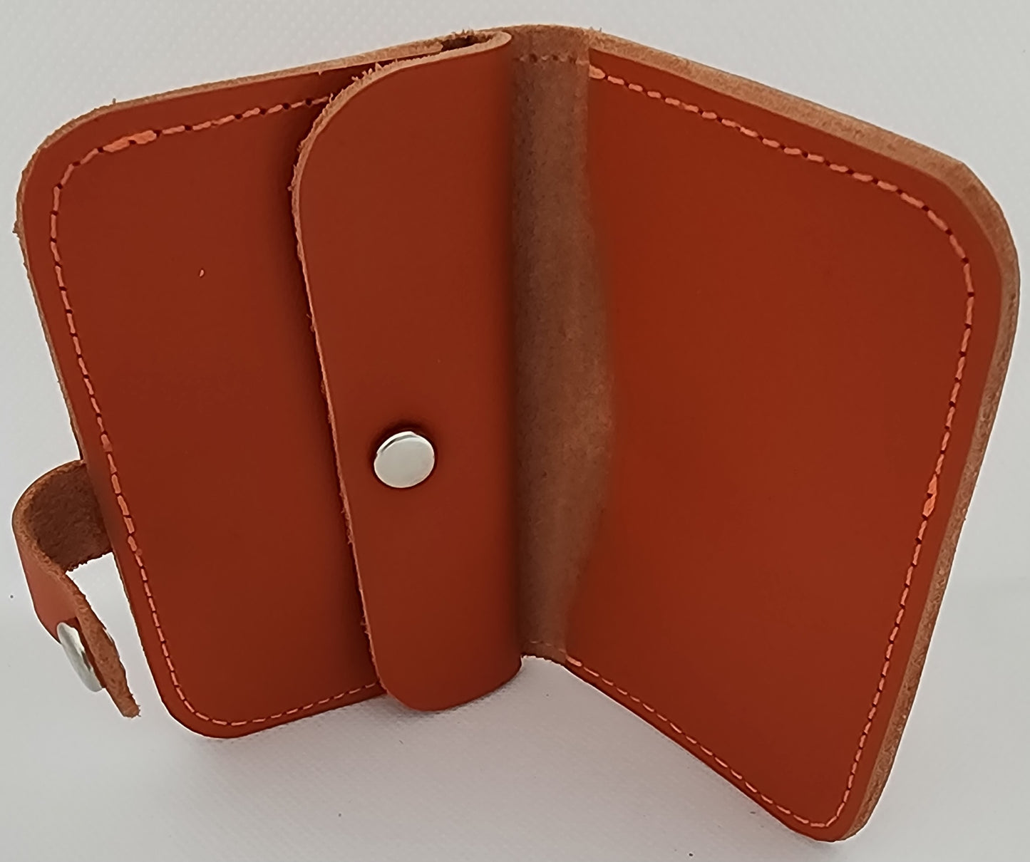 Leather snap wallet