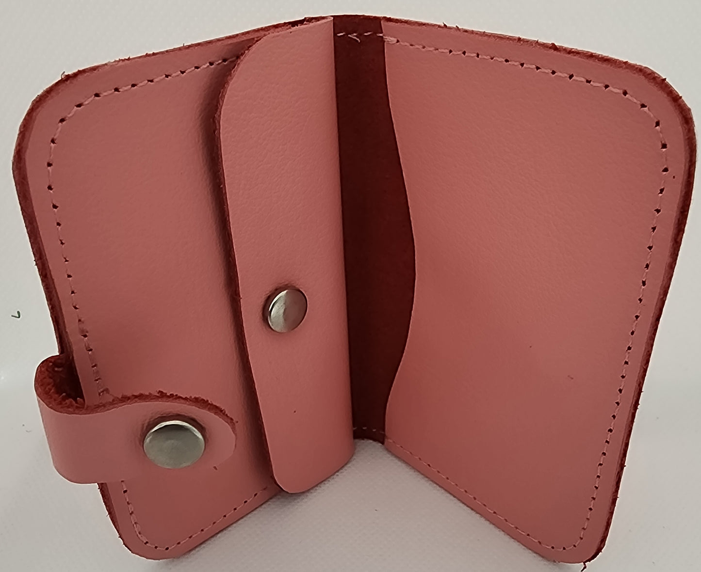 Leather snap wallet