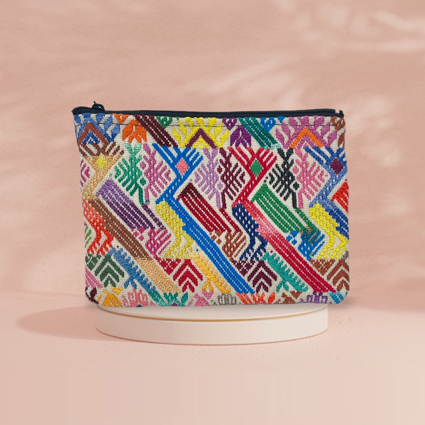 Huipil zippered pouch small