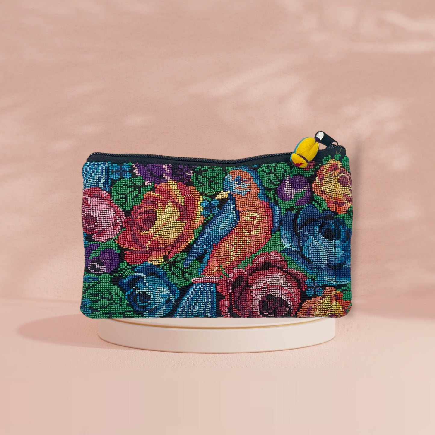 Huipil zippered pouch medium