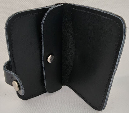 Leather snap wallet