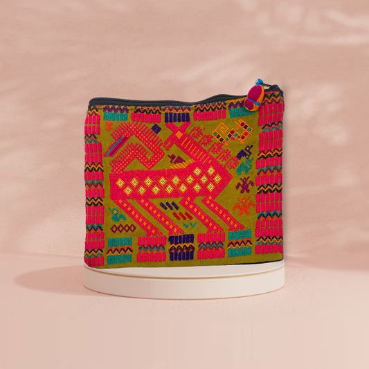 Huipil zippered pouch LG