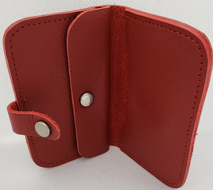 Leather snap wallet
